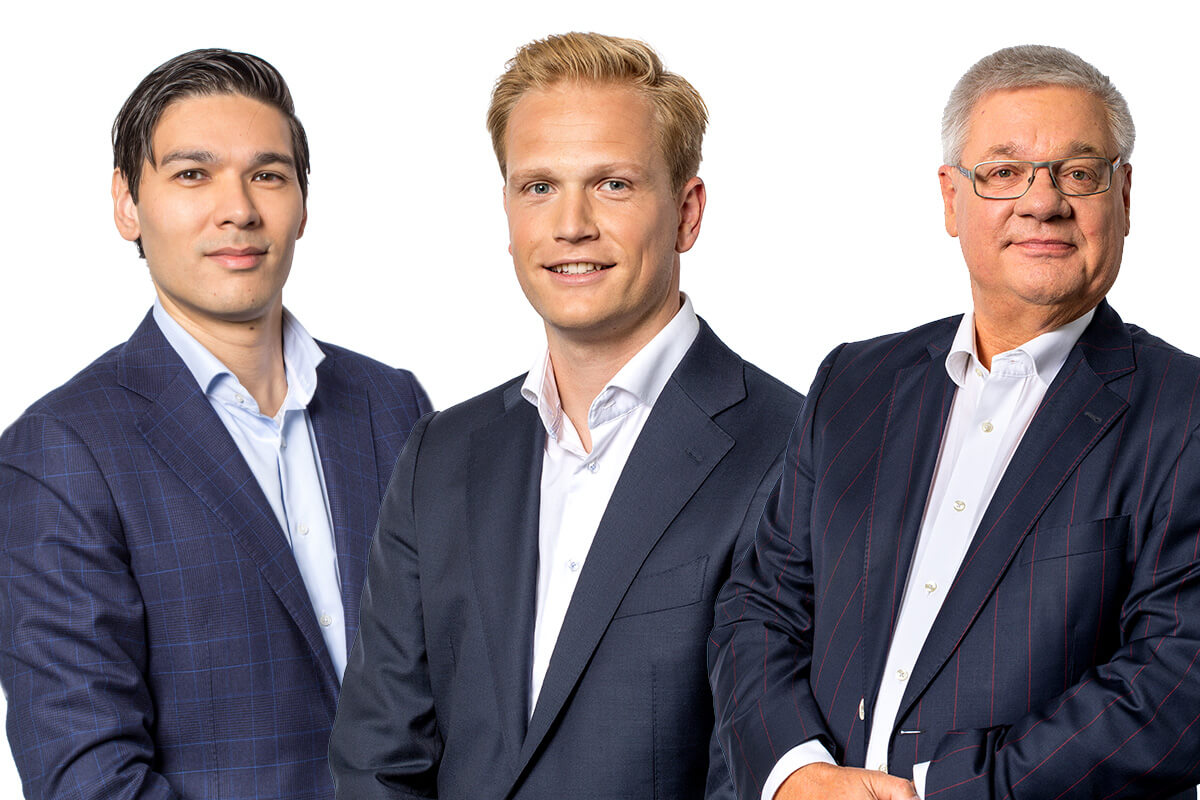 JBR heeft drie Business Valuators in dienst: Rocher Hulst, Rick ter Maat en Occo van der Hout