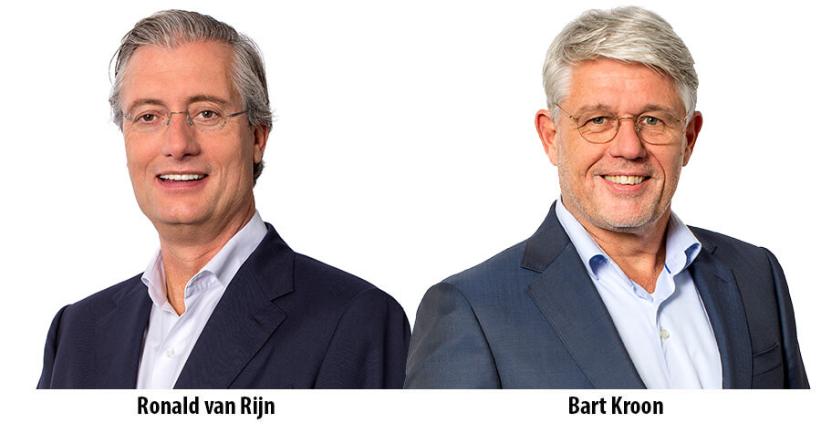 Ronald van Rijn en Bart Kroon naast elkaar.